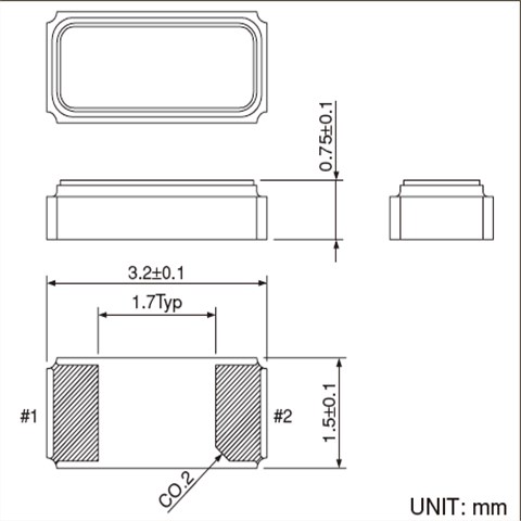 精工SMD晶振SC-32S,Q-SC32S03220C5AAE智能手機晶振