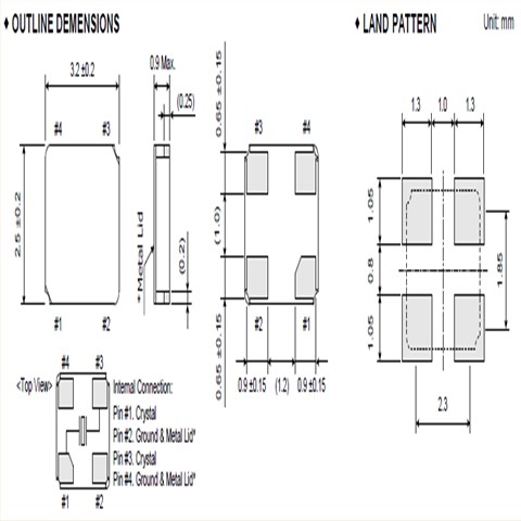 大河晶振,3225諧振器,FCX-04晶振