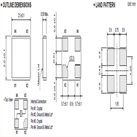 大河晶振,進口貼片晶振,FCX-05晶振