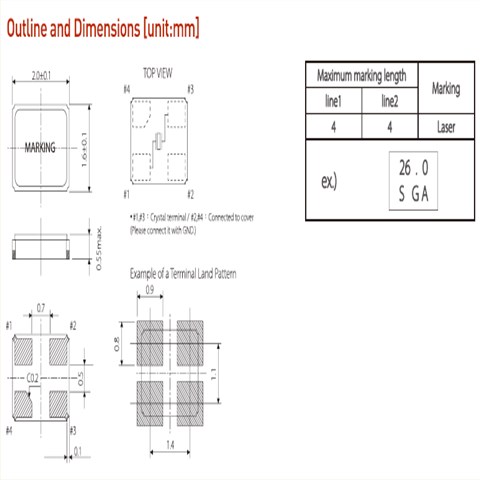 希華晶振,2016晶振,CSX-2016晶振