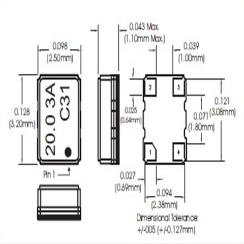 康納溫菲爾德晶振,VC-TCXO晶振,TX211晶振