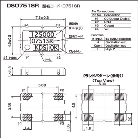 KDS晶振,DSO751SR晶振,石英晶體振蕩器