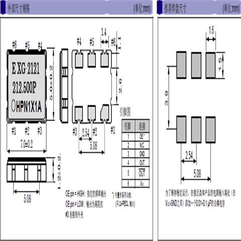 EPSON晶振,SAW振蕩器,XG-2121CA晶振,XG-2102CA晶振