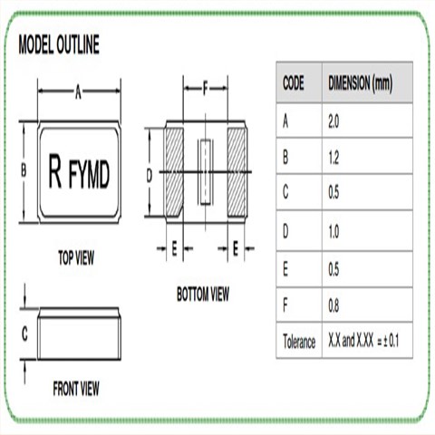 Rakon晶振,RTF2012晶振,32.768K晶振