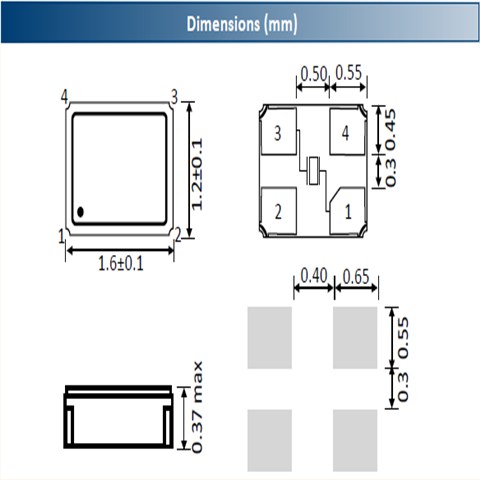 ACT晶振,石英貼片晶振,1612H-SMX-4晶振