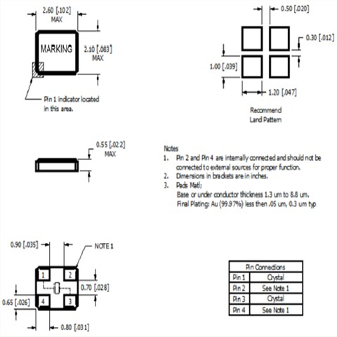 Mmdcomp晶振,高端晶體,X石英晶體諧振器
