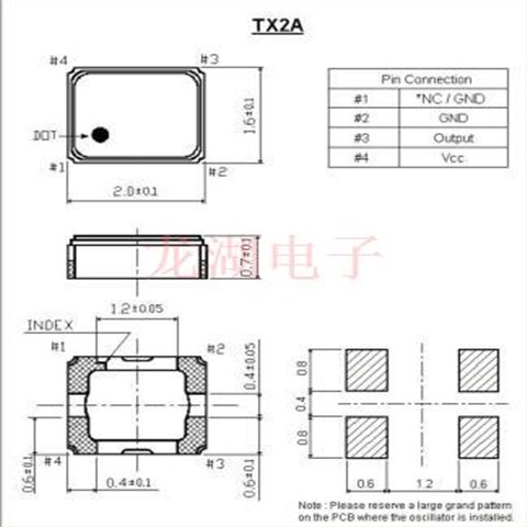 ITTI進口晶振,TX2A藍牙有源振蕩器,TX2A2.5-3080-26.000晶振