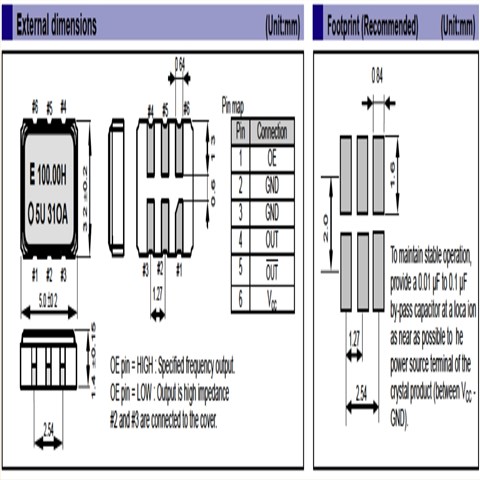 愛普生低抖動振蕩器,X1M0004610002,XG5032HAN有源晶振,6G模塊差分晶振