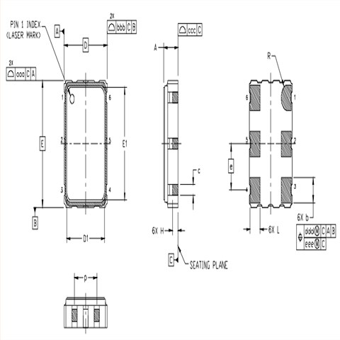 Silicon高質量振蕩器Si536/6G路由器晶振/536AB156M250DG