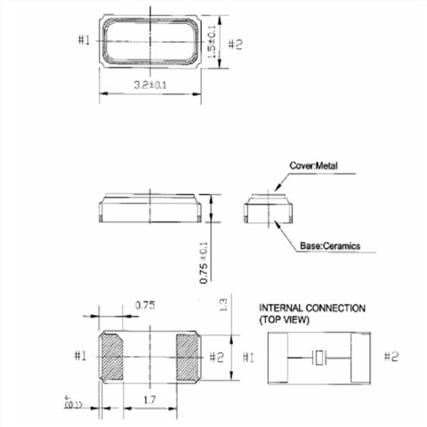 TZ1006A時鐘晶體,32.768K音叉晶體,嘉碩TST晶振,6G無線設備晶振