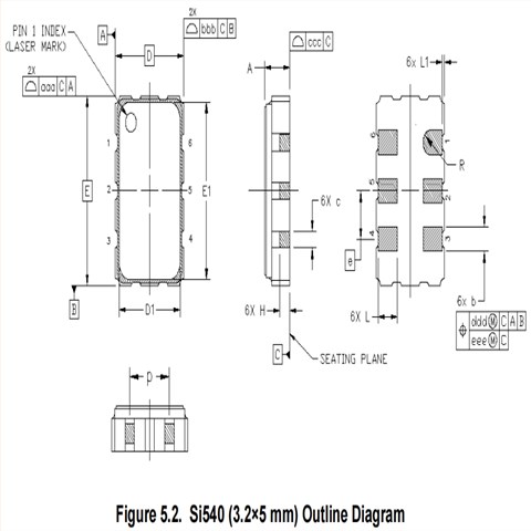 Skyworks有源晶振Si540,540AAA100M000BBG,6G交換機晶振