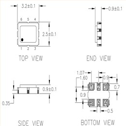 XAL336100.000000I,瑞薩LVDS振蕩器,XA有源晶振,6G藍牙晶振