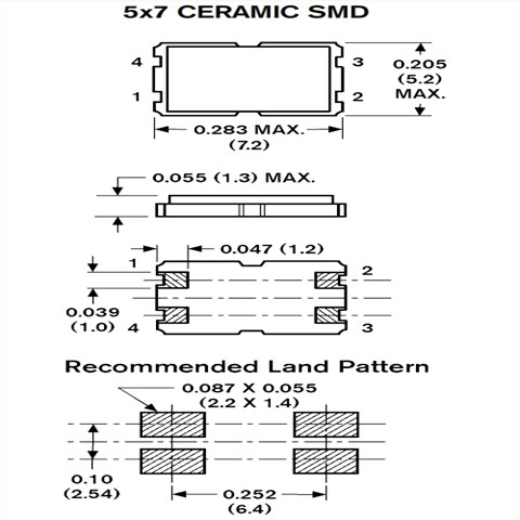 FMXMC5S118HFB-25.000000M-CM,FMI諧振器,FMXMC5S晶體,7050mm