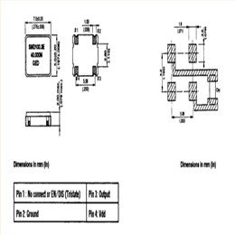 SMD100.3C(E/D)-12.000MHz,SMD100.3系列,7050mm,12MHZ,GED數字設備晶振