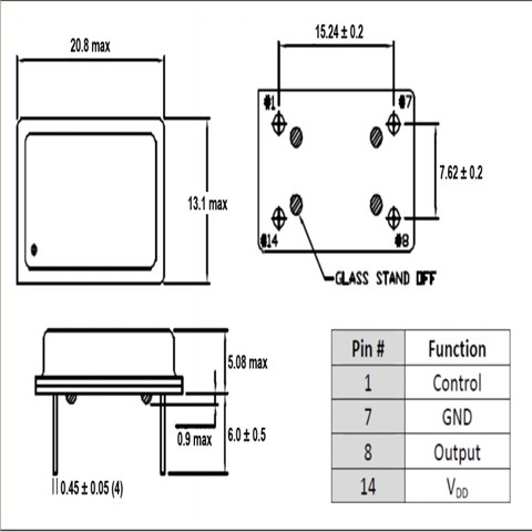 CPPLC1-BP-155.52PD,155.52MHz,Cardinal時鐘振蕩器