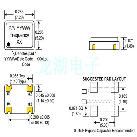 C3390-20.000,斯瑞克電子晶振,20MHz,石英貼片