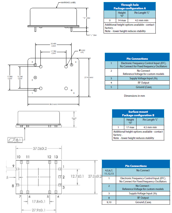 低抖動插件晶振,OX-171晶振,金屬面晶振