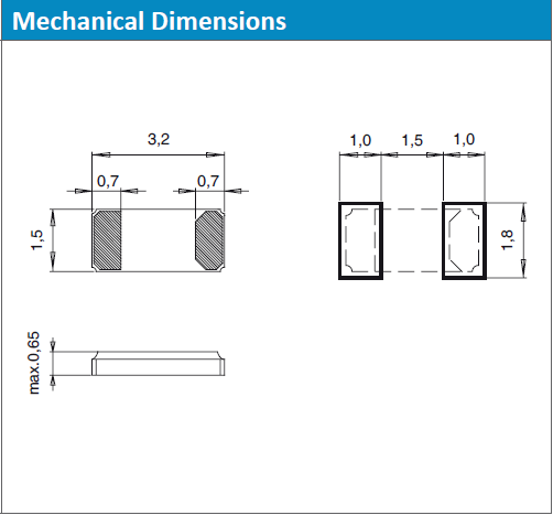 QTTC3晶振,32.768貼片晶體,3215mm手機(jī)晶振