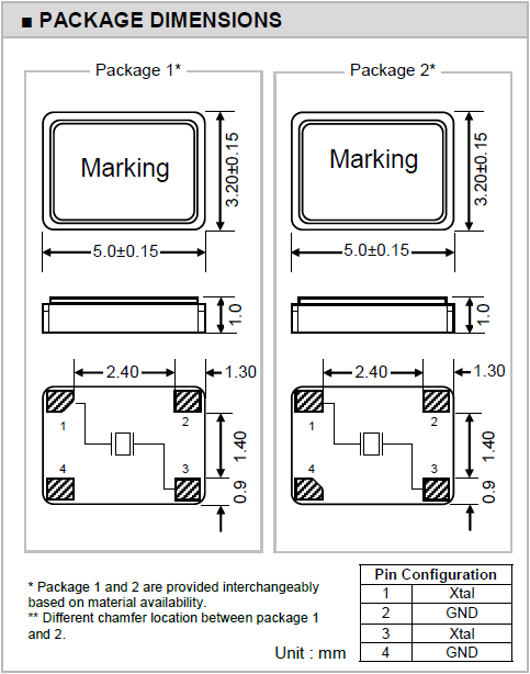 CS53A晶振,4P金屬面諧振器,車載娛樂系統晶振