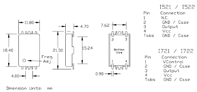 有源晶振,高質量DIP晶振,I722晶振