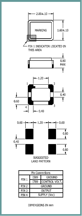 2016貼片晶振,I589晶振,汽車晶振