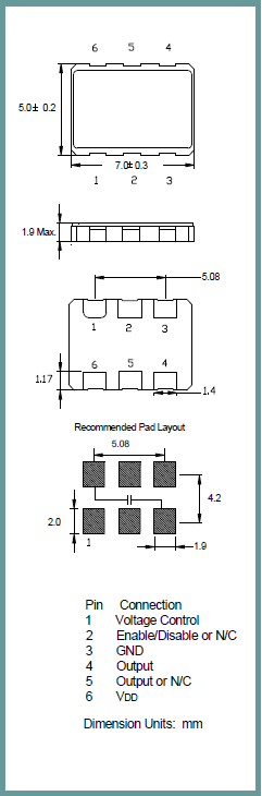 高品質晶振,壓控晶體振蕩器,I631晶振