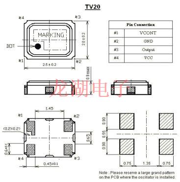 ITTI美國晶振,TV20壓控溫補晶體振蕩器,TV20S2.5-3085-9-26.000晶振