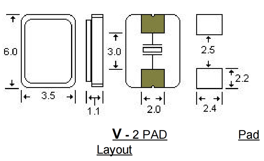 6035mm,52MHZ,AAV52M000000FLH32H,STD晶體諧振器 6035mm,52MHZ,AAV52M000000FLH32H,STD晶體諧振器